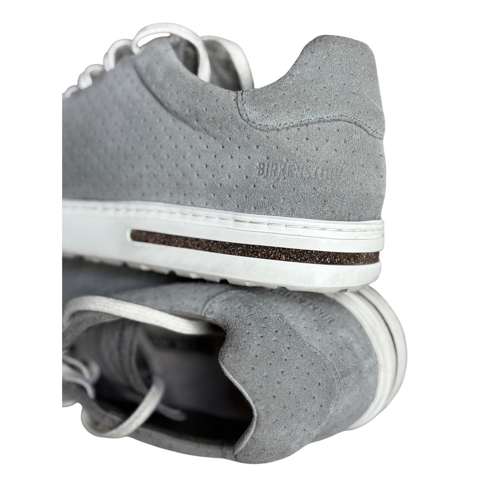 Birkenstock Bend Low Gray Suede Perforated Sneakers EU 41 US Women 10 Men 8 - Picture 4 of 6